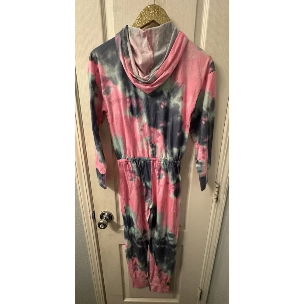Justice Sleepwear Girls L (12-14) 1 Piece Long Sleeve‎ Tie Dye